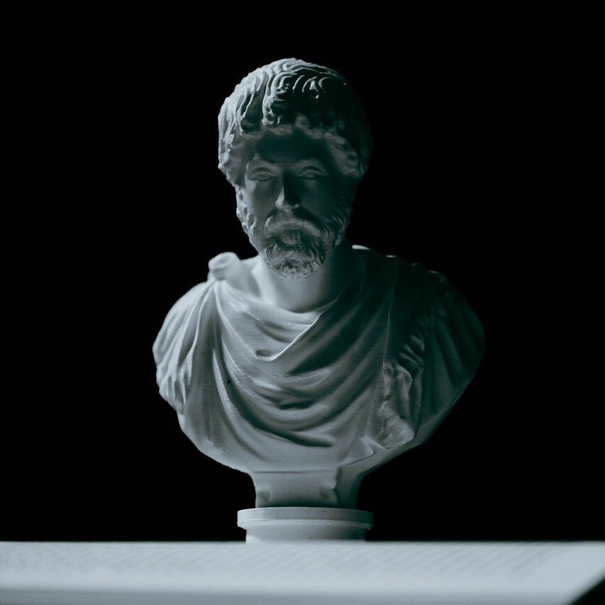 marcus aurelius, bust, philosopher